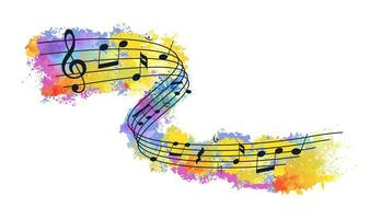 Music sheet. Musical note set in blue background vector