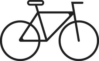 bicicleta icono en blanco antecedentes. vector ilustración