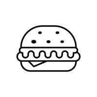 delicioso hamburguesa icono comida bebidas sencillo y moderno concepto diseño plantillas vector