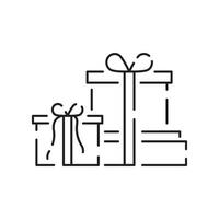 Black Friday line icon Simple Discount Related Vector Line Icons. Contains such Icons as Coupon, Ribbon with Percent Sign, Discount Code and more.