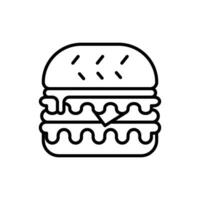 delicioso hamburguesa icono comida bebidas sencillo y moderno concepto diseño plantillas vector