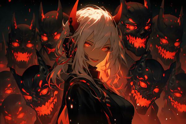 Anime Demon Stock Photos, Images and Backgrounds for Free Download