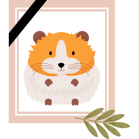 Mourning Photograph of dead hamster png