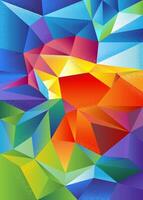 Abstract coloful polygonal background vector