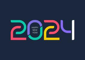 Abstract colourful modern Happy New Year background vector