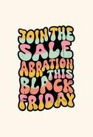 vector black Friday vintage t shirt design template