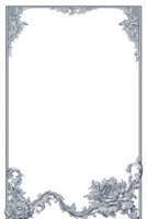 blomma blad gräns ram png bild transparent bakgrund ai generativ