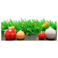 christmas border frame with ball and light png