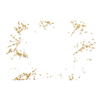 realistic gold celebration confetti on transparent background png