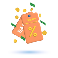 3d discount offer concept icon png