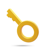 security key ui icon 3d rendering key ui icon png