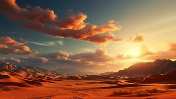 AI Generative The stark of beauty desert scenic landscape photo