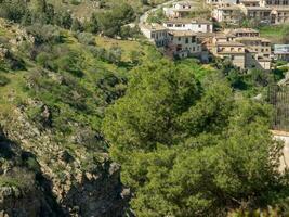 the cities of Madrid and toledo photo