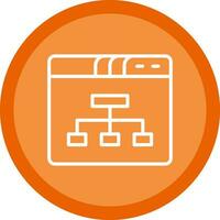 Sitemap Vector Icon Design