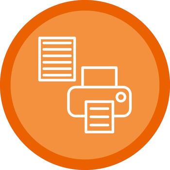 Printer Setup Vector Icon Design