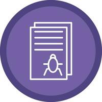 Bug Report Vector Icon Design