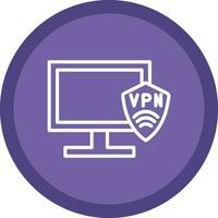 vpn preparar vector icono diseño