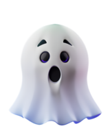 3D Illustration cute ghost png