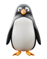 3d ilustración pingüino png
