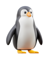 3d ilustración pingüino png