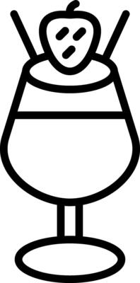 Chocolate Mousse Vector Icon Design
