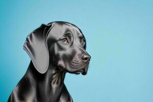 Photo of Weimaraner Dog. AI Generative Pro Photo