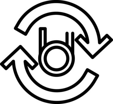 Refresh cable Vector Icon Design