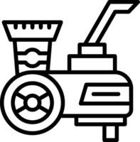 Wood chipper Vector Icon Design