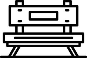 Bench Vector Icon Design