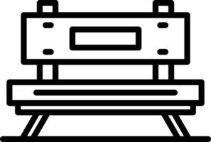 Bench Vector Icon Design