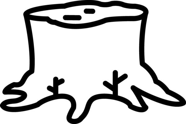 Stump Vector Icon Design