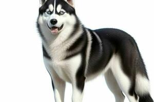 Photo of siberian husky. AI Generative Pro Photo