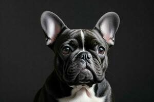 Photo of french bulldog. AI Generative Pro Photo