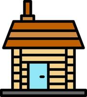 Cabin Vector Icon Design