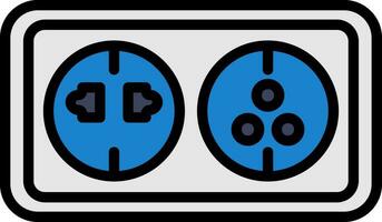 Wall socket Vector Icon Design