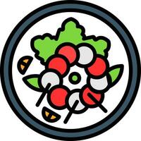 Quinoa Salad Vector Icon Design