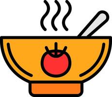Tomato Soup Vector Icon Design
