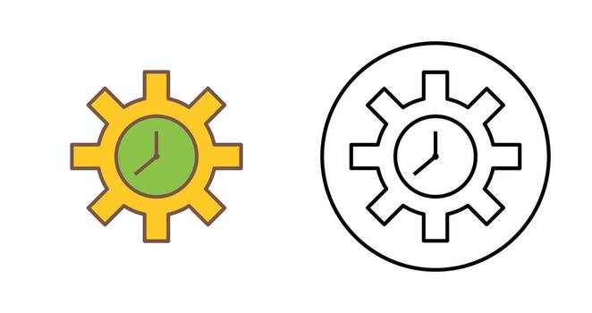 Unique Time Optimization Vector Icon