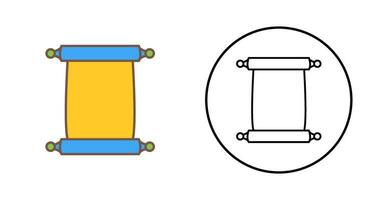 Scroll of Paper Vector Icon