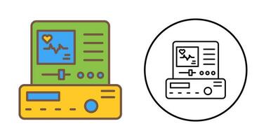 icono de vector de electrocardiograma