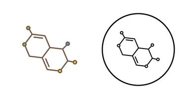 icono de vector de molécula