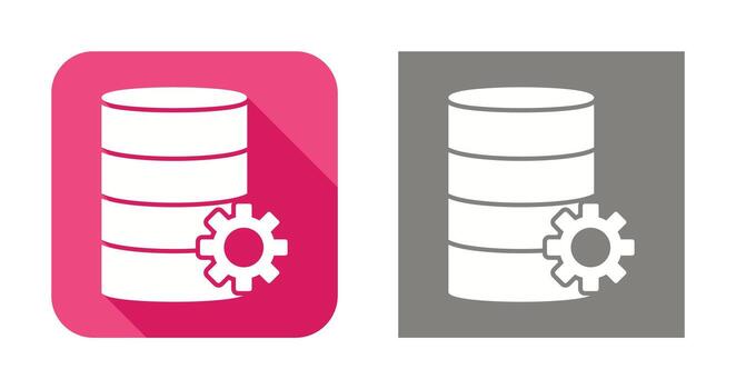 Unique Database Management Vector Icon