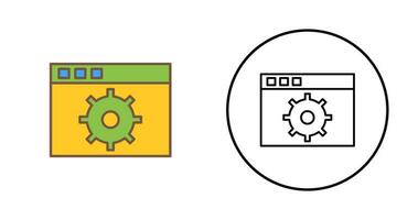 icono de vector de configuración única