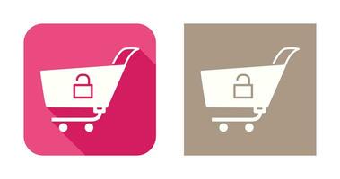 Unique Unlock Cart Vector Icon