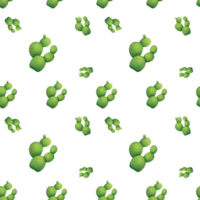 cut out Cute green Mexican cactus seamless pattern background. Succulent wallpaper for scrapbooking, cards, prints about nature, deserts, for packaging paper, fabrics, wrapping gifts png