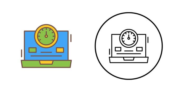 Speedometer Vector Icon