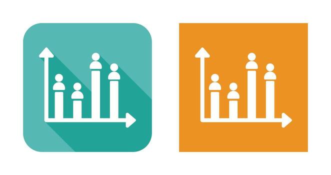 icono de vector de gráfico de candidato