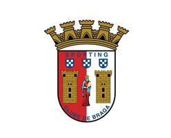 deportivo braga logo club símbolo Portugal liga fútbol americano resumen diseño vector ilustración