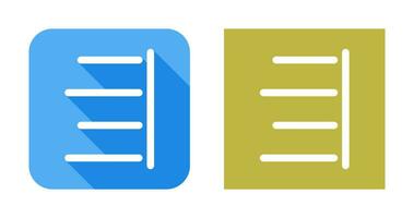 Unique Right Align Vector Icon