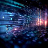 Programming code abstract technology background photo